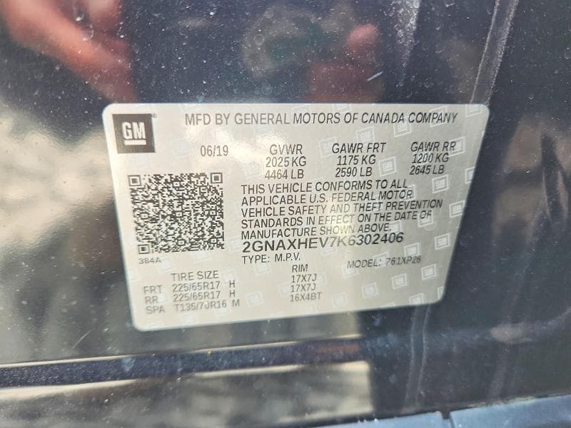2019 CHEVROLET EQUINOX LS 13