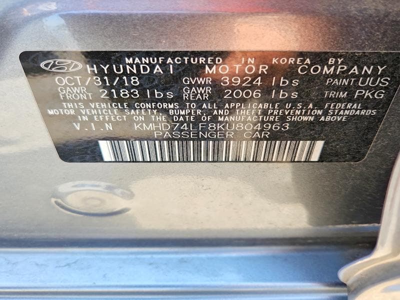 2019 HYUNDAI ELANTRA SE 13