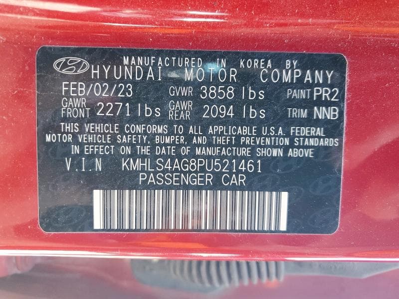 2023 HYUNDAI ELANTRA SEL 12