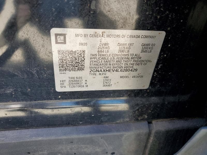 2020 CHEVROLET EQUINOX LS 13