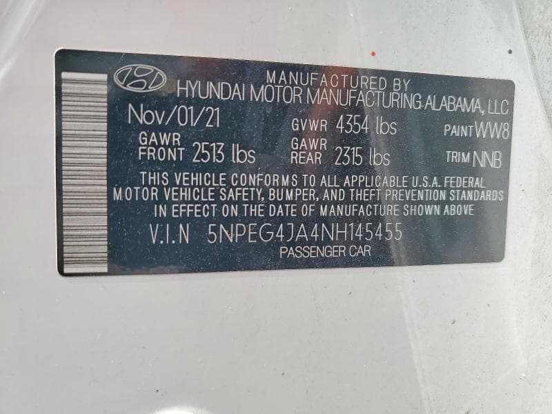 2022 HYUNDAI SONATA SE 12