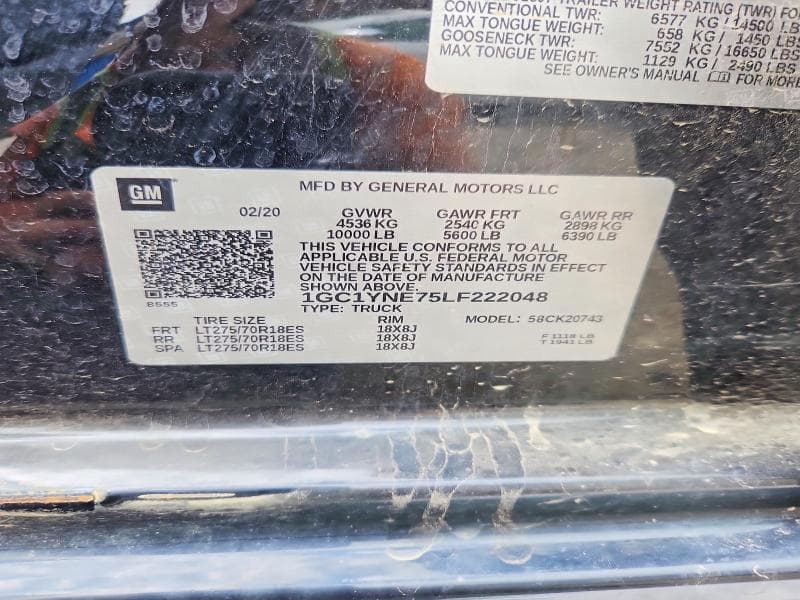 2020 CHEVROLET SILVERADO K2500 HEAVY DUTY LT 13