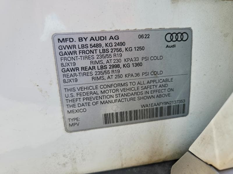 2022 AUDI Q5 PREMIUM PLUS 45 14