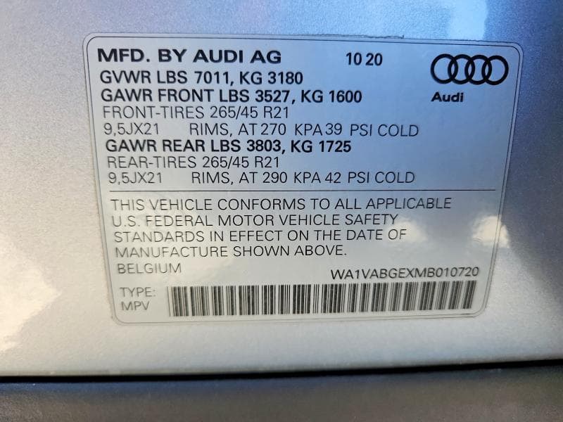 2021 AUDI E-TRON PRESTIGE 13
