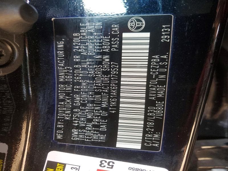 2023 TOYOTA CAMRY XSE 13