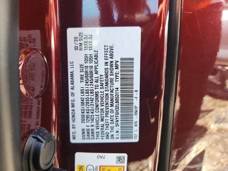 2020 HONDA PILOT EX 13