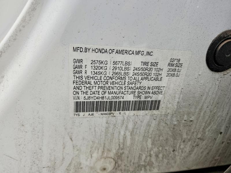 2018 ACURA MDX ADVANCE ADVANCE 13