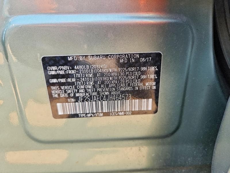 2018 SUBARU FORESTER 2.5I PREMIUM 13