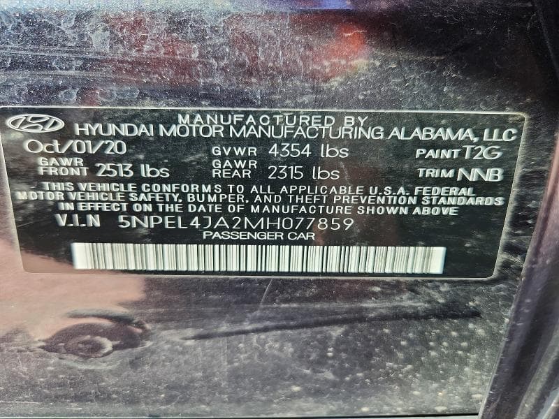 2021 HYUNDAI SONATA SEL 13