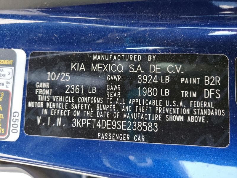 2025 KIA K4 LXS 12