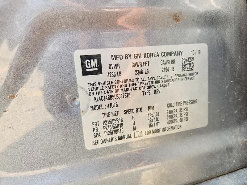 2020 BUICK ENCORE PREFERRED 12