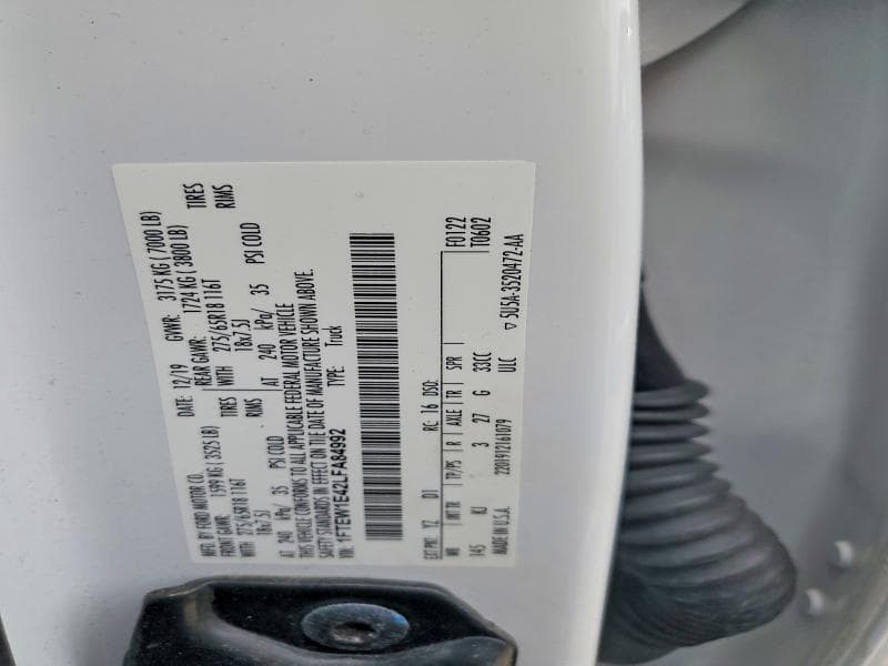 2020 FORD F150 SUPERCREW 12