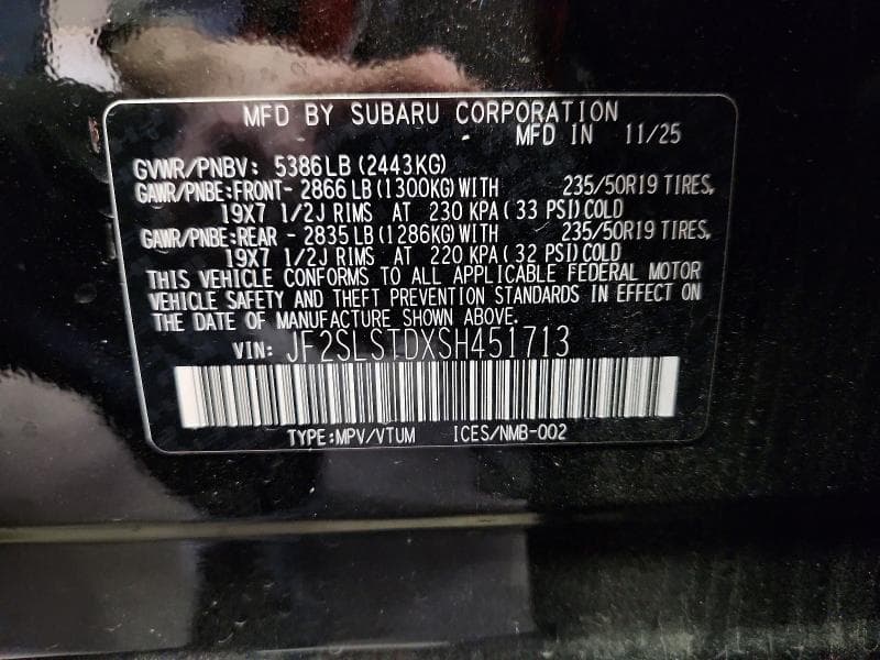 2025 SUBARU FORESTER TOURING 13