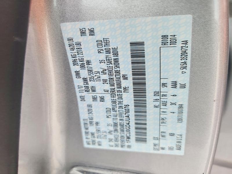 2018 FORD ESCAPE SE 12