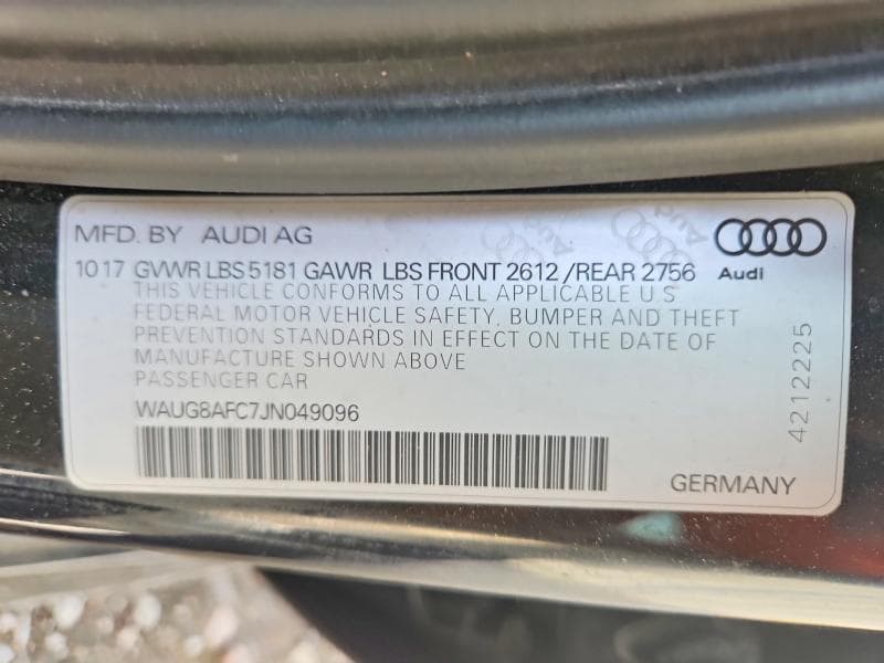 2018 AUDI A6 PREMIUM PLUS 13