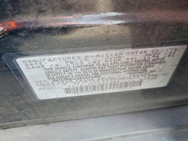 2019 NISSAN KICKS SV 12