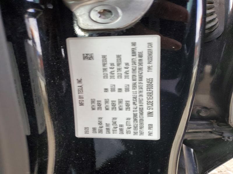 2020 TESLA MODEL 3 12