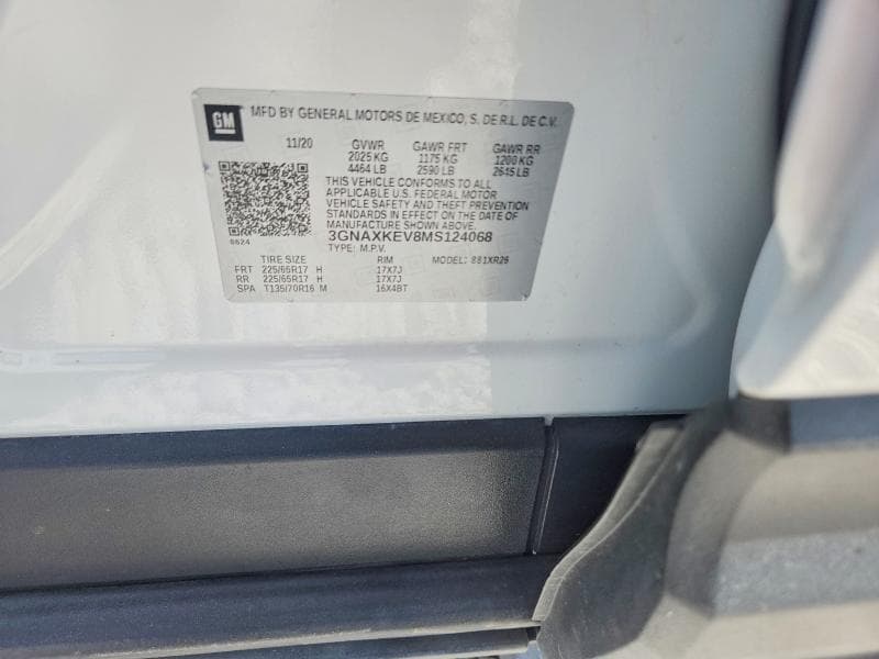 2021 CHEVROLET EQUINOX LT 13