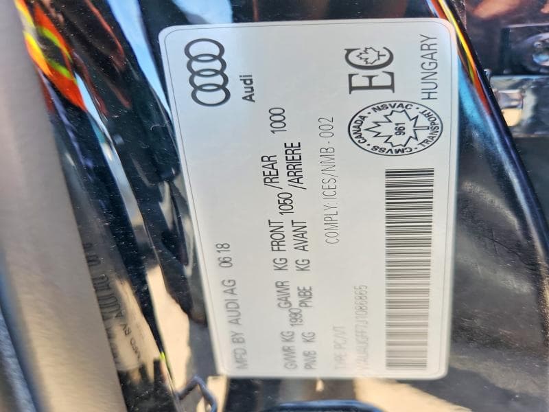 2018 AUDI A3 PREMIUM 12