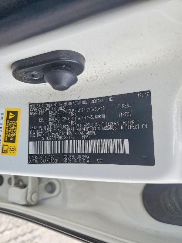 2017 TOYOTA HIGHLANDER XLE 14