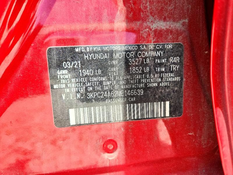 2021 HYUNDAI ACCENT SE 12