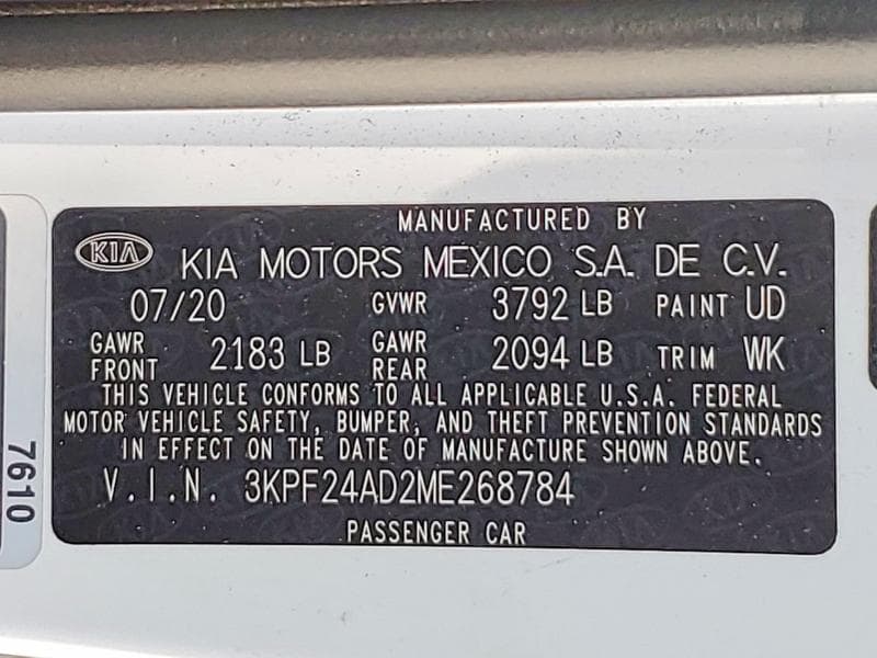 2021 KIA FORTE LXS 12