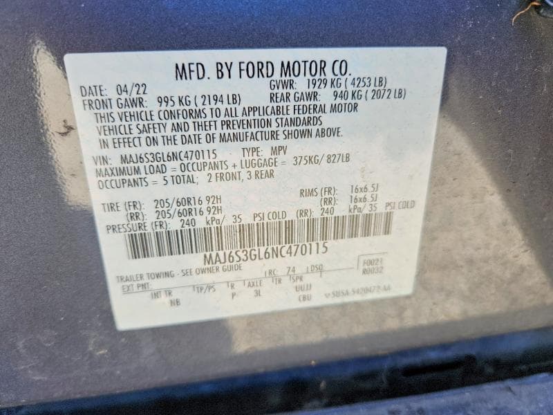 2022 FORD ECOSPORT SE 13