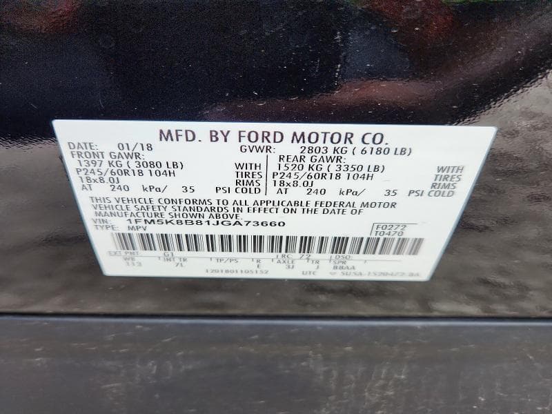 2018 FORD EXPLORER 13