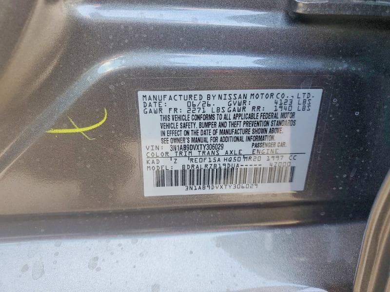 2026 NISSAN SENTRA SR 12