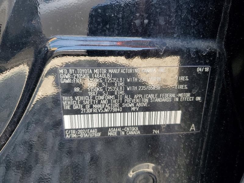 2018 TOYOTA RAV4 LIMITED 13