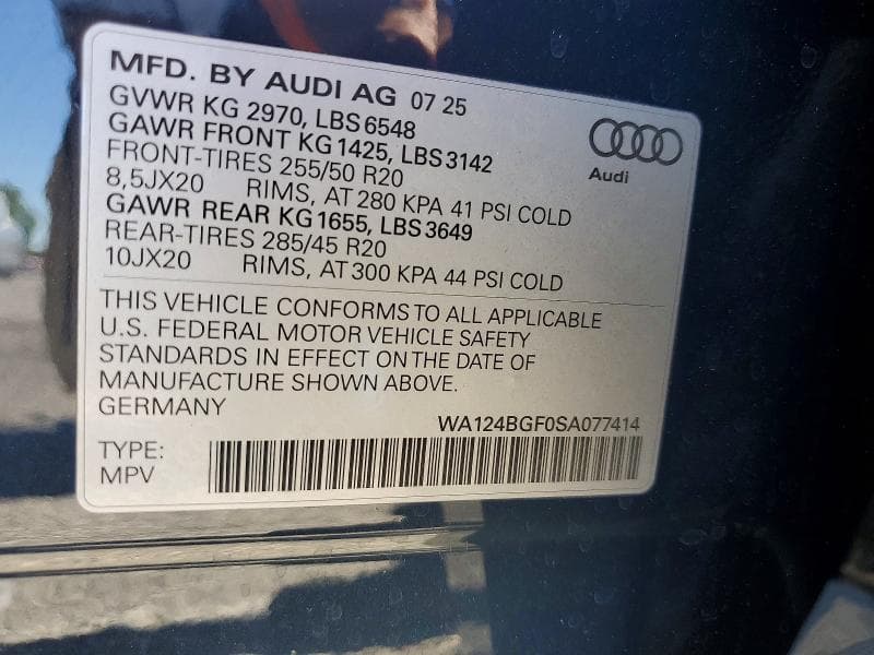 2025 AUDI Q6 E-TRON PREMIUM PLUS 13