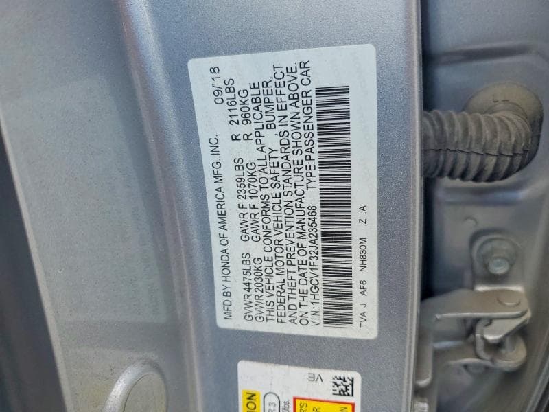 2018 HONDA ACCORD SPORT 12