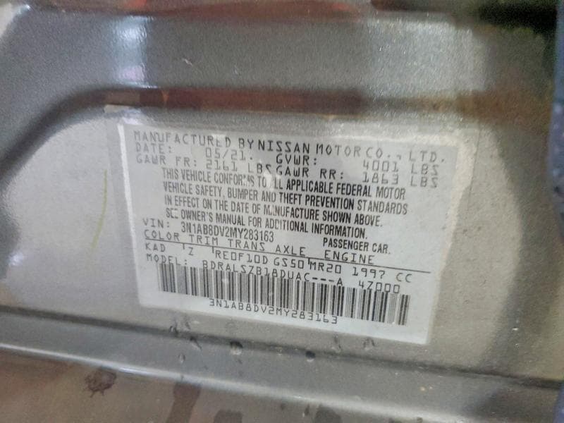 2021 NISSAN SENTRA SR 12