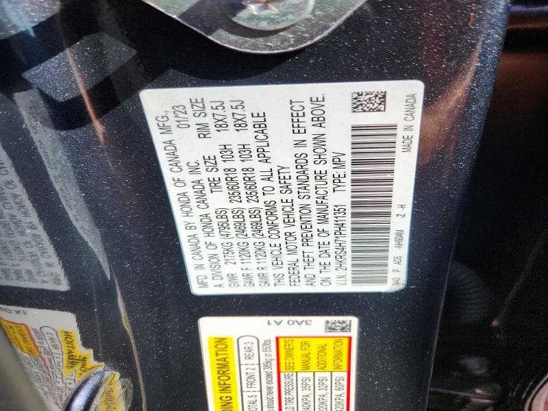 2023 HONDA CR-V EXL 13