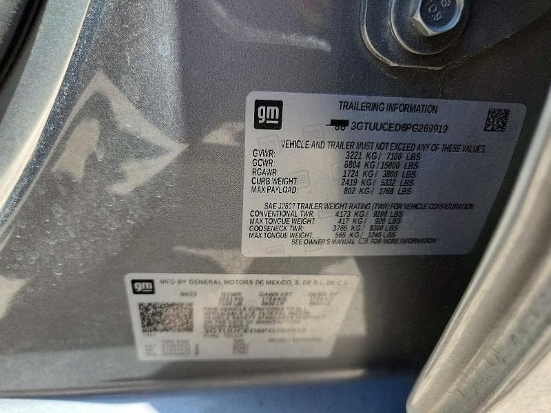 2023 GMC SIERRA K1500 ELEVATION 12