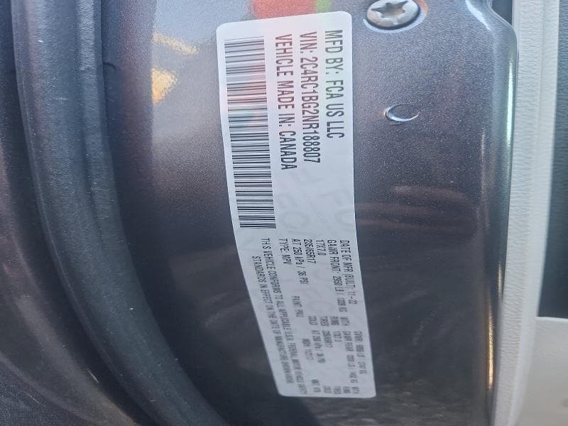 2022 CHRYSLER PACIFICA TOURING L 12