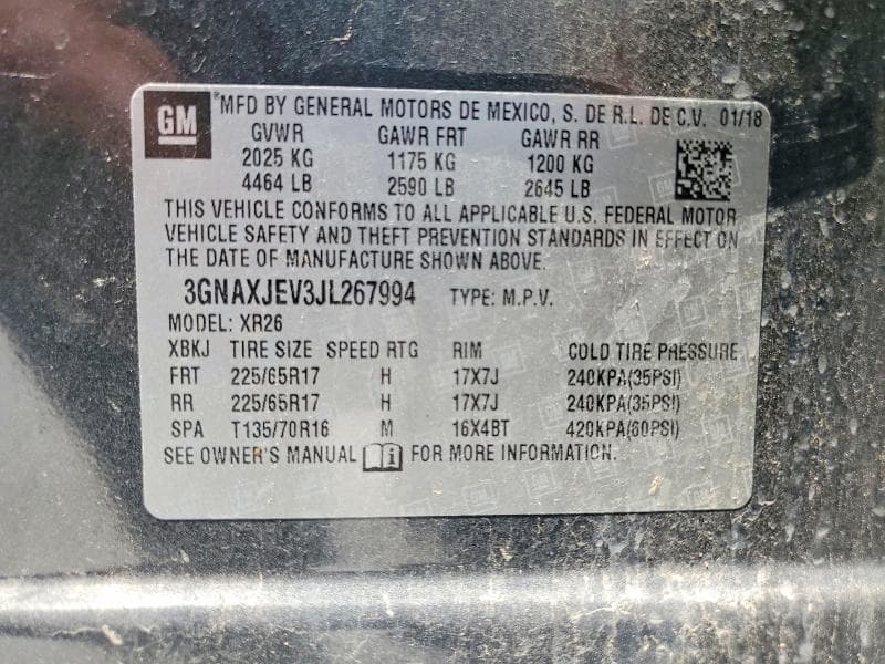2018 CHEVROLET EQUINOX LT 13