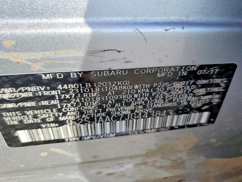 2018 SUBARU FORESTER 2.5I 12