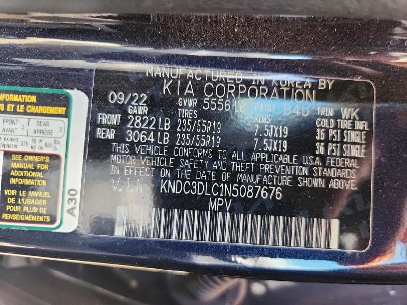 2022 KIA EV6 WIND 12