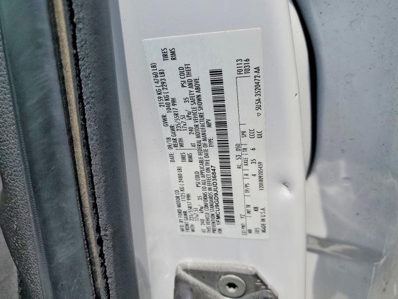 2018 FORD ESCAPE SE 14