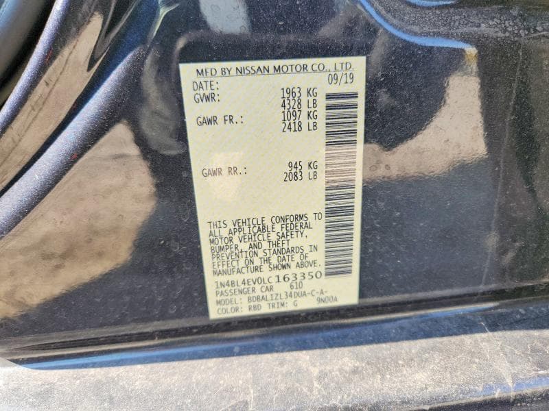 2020 NISSAN ALTIMA SL 13