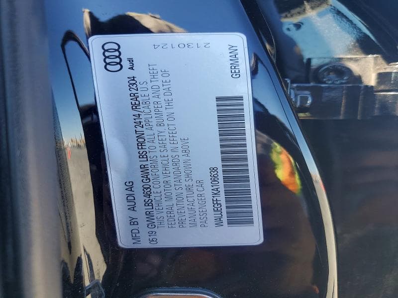 2019 AUDI A3 PREMIUM PLUS 12