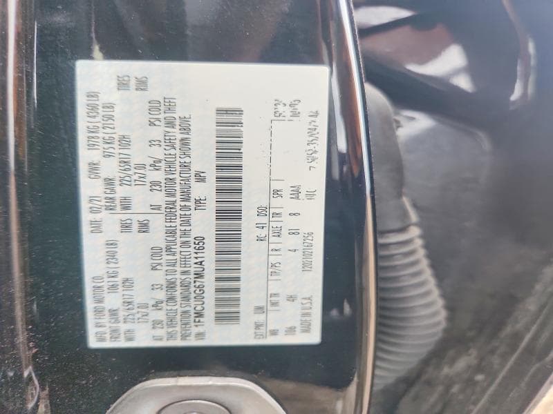 2021 FORD ESCAPE SE 12