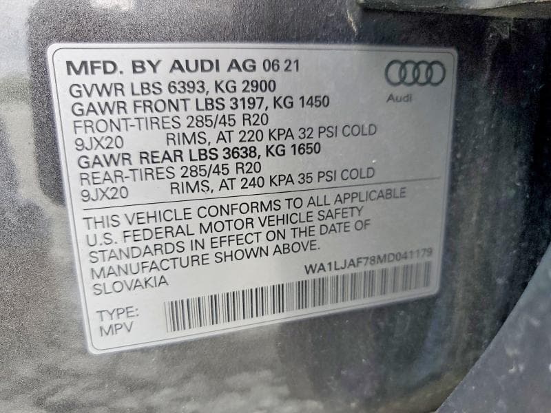 2021 AUDI Q7 PREMIUM PLUS 13