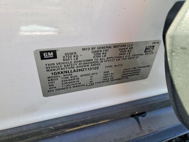 2017 GMC ACADIA SLE 13