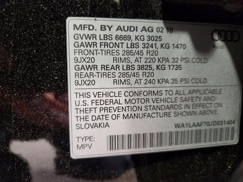 2018 AUDI Q7 PREMIUM PLUS 14
