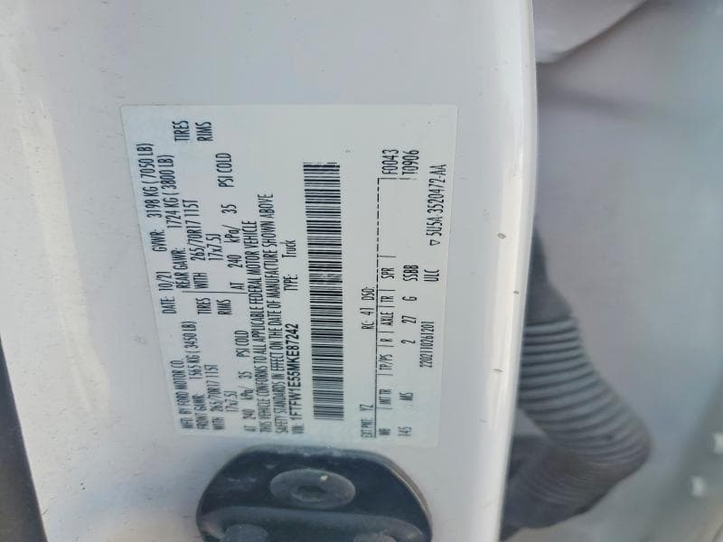 2021 FORD F150 SUPERCREW 12