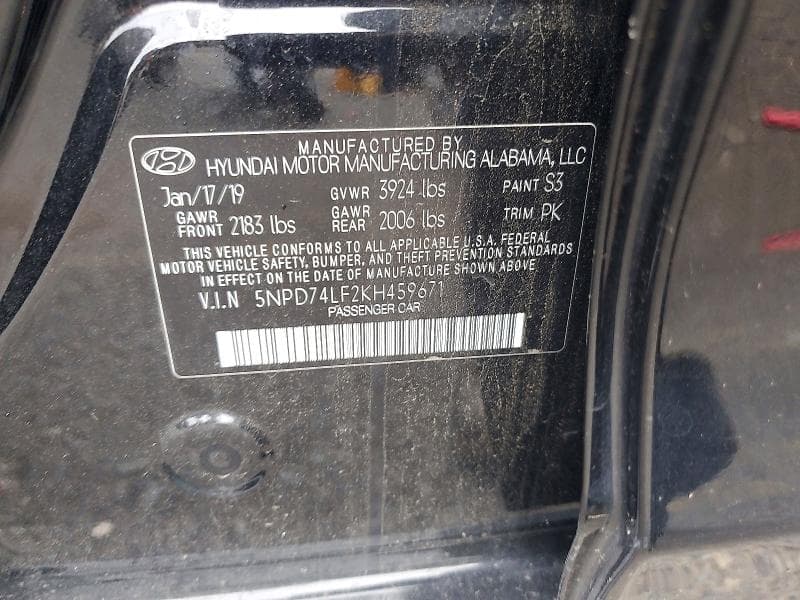 2019 HYUNDAI ELANTRA SE 12