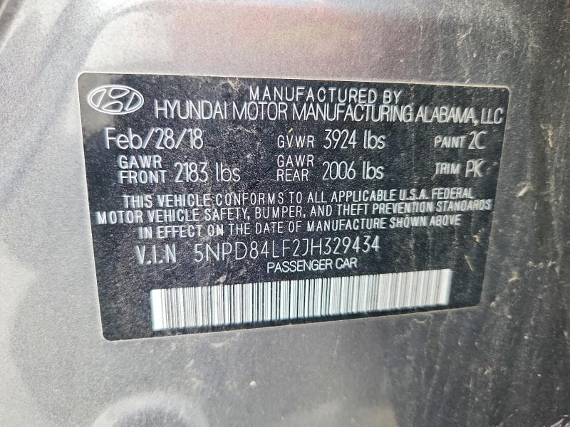 2018 HYUNDAI ELANTRA SEL 12