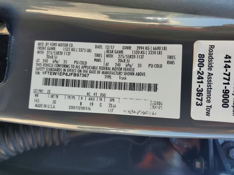 2018 FORD F150 SUPERCREW 13